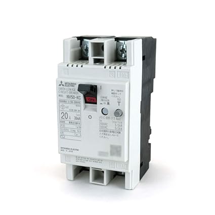 三菱電機 NV50-KC 2P 20A 30MA (漏電遮断器) (2極) (AC 100-200V) NN – Safariパーク